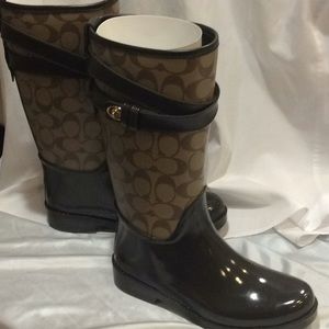 Coach rain boots